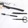 Professional Stainless Steel Face Epilator Hair Remover With Brush Comb Makeup Tool Razor Eyebrow Tweezer Eyebrow Trimmer Kit