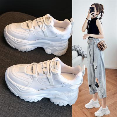 Fall Elevation Shoes Leather Daddy Sports Shoes Casual Women's Shoes