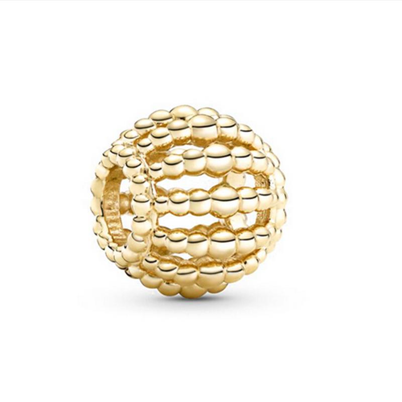 NEW DIY Sparkling Gold-Plating Serise Family Star Flower Cake Charm Bead Fit Silver European Bracelet Jewelry Gift