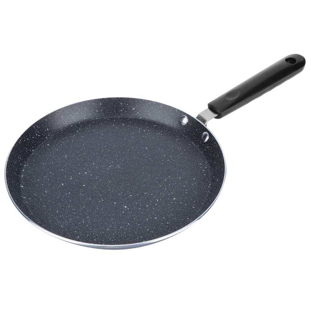 Round Shape Nonstick Crepe Pan Aluminum Alloy Flat Skillet Pan  Pancake Egg Pizza Tortilla