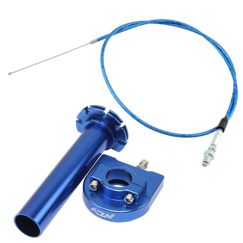 Motorcycle Aluminum Throttle Twist Grip 22mm 7/8" Throttle Knob Gas Grip With Cable For Motorcycle Pit Dirt Bike