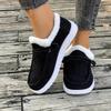 Women's Winter Furry Slip-Resistant Platform Sneakers/Boots - Thick Platform Height Increase
