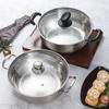 Double Flavor 304 Stainless Steel Hot Pot with Handles - Large Capacity for Clear Soup & Spicy Pot, Induction Cooker Compatible