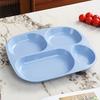 1PC Drop- Divided Plates, Microwave & Dishwasher Safe, Lightweight Plastic Picnic Plates Made of Healthy Materials