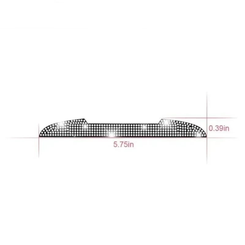 2/4PCS Diamond Car Rear View Mirror Sticker Universal Handle Car Rearview Mirror Door Edge Protector Bling Decoration Decals