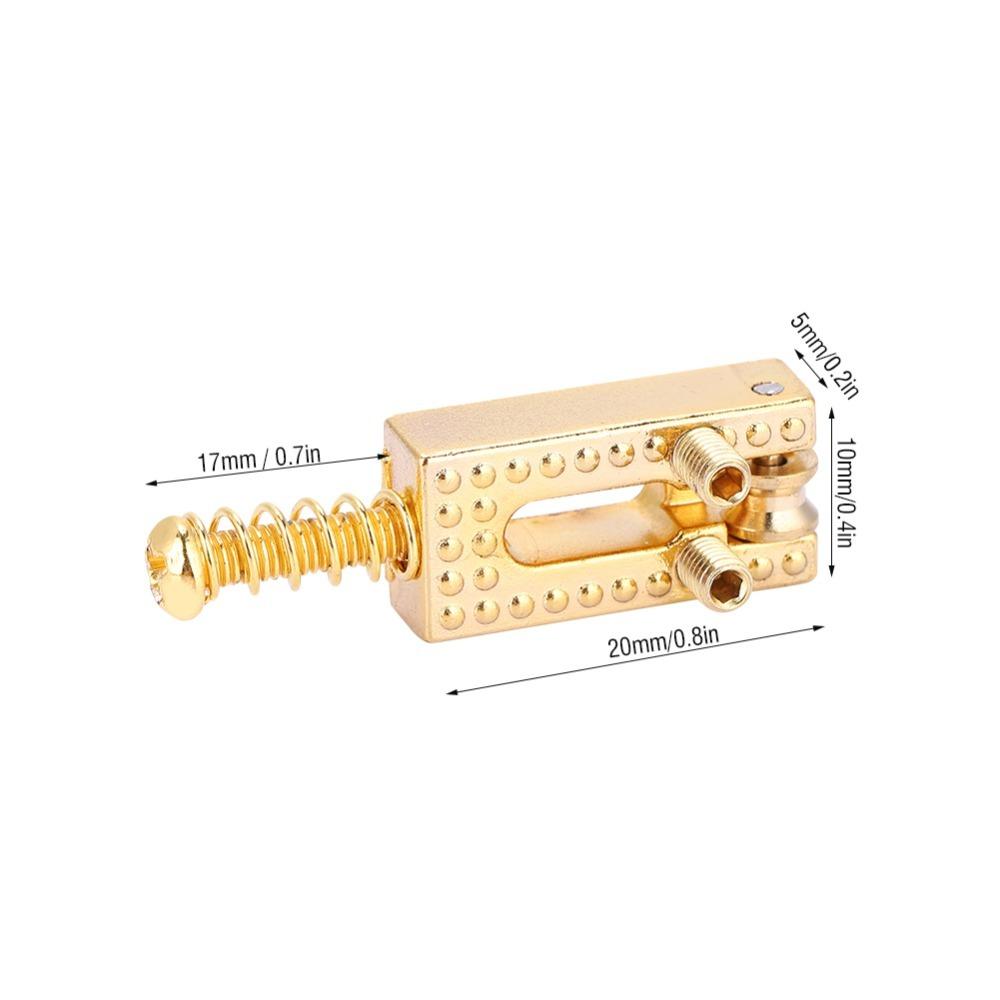 6pcs Metal Roller Bridge Saddles Roller Bridge Guitar Repair Parts Guitar Saddles  Electric Guitar