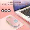 Wireless Mouse, 2.4GHz, USB Receiver Storage, Cat Pattern, Silent Operation, Type-C Rechargeable, 7-Color RGB Lighting, 3-Stage DPI Switching,