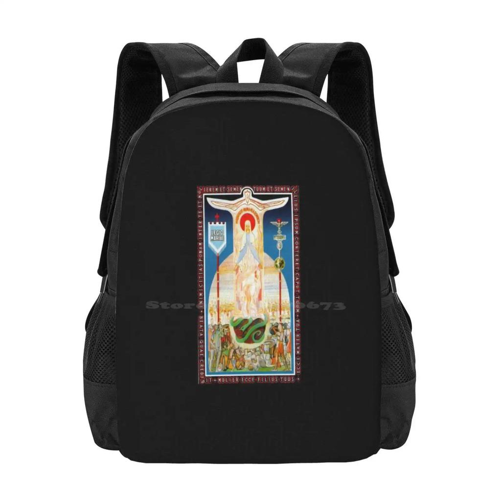 Legion Of Mary Marijina Legija Legio Mariae Hot Sale Schoolbag Backpack Fashion Bags Marijina Legija Legio Mariae Frank Duff