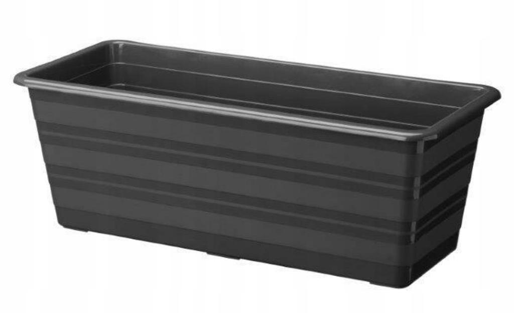 Balcony flowerpot 40 cm anthracite box