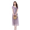 Elegant French Ruffle Dress - Slim-Fit Waist-Cinching Summer Style for Women