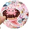 50 Cartoon Animal Salamander Axolotl Doodle Stickers DIY Decorative Suitcase Motorcycle Trolley Case Waterproof