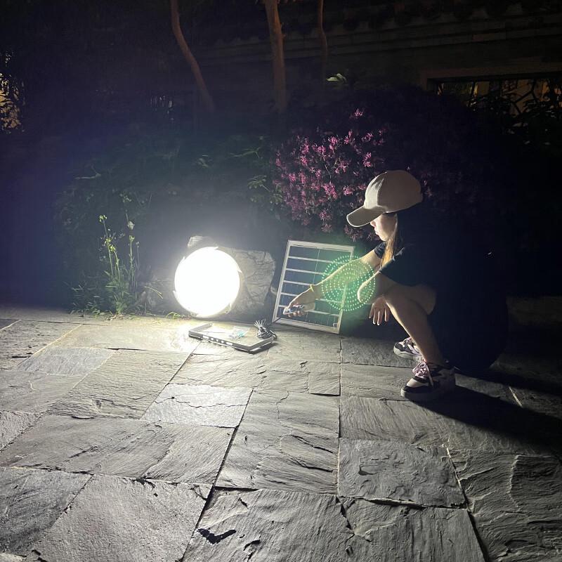 300W Solar Indoor Ceiling Light with 3-Color Modes