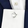 2Pcs Maple Leaf Cufflinks Business French Armband Shirt Sleeve Holder  for Women Men