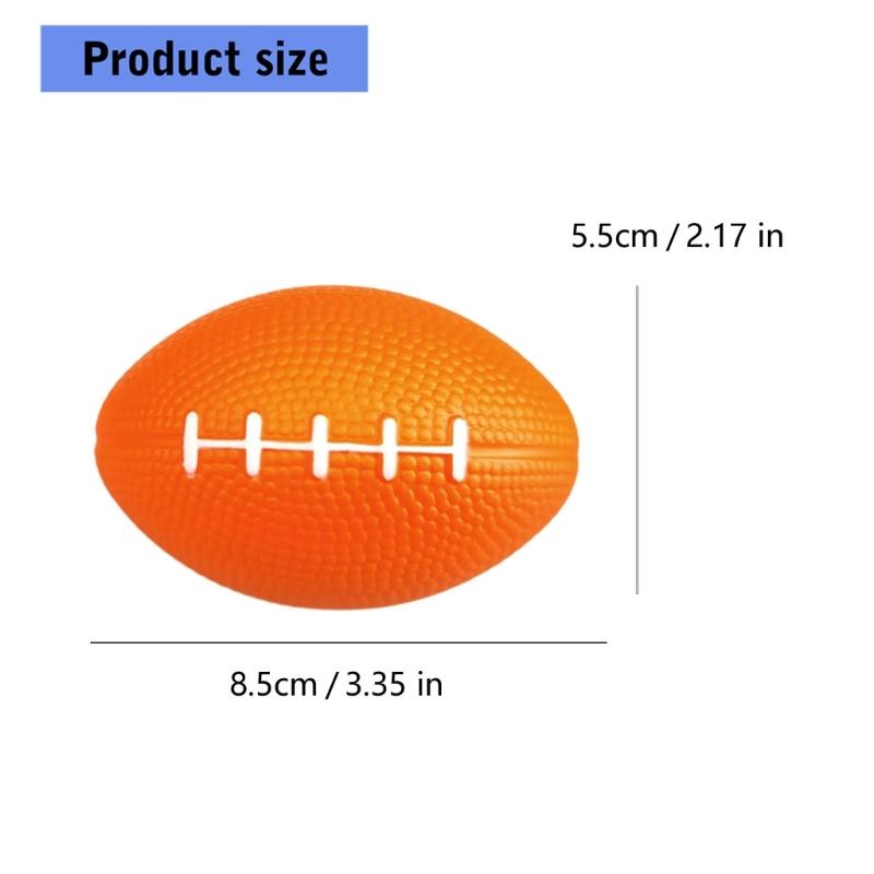 Bright Colored Football Hand Grip Ball High Elasticities Ball for Stress Relief Hand Training and Children Playtimes
