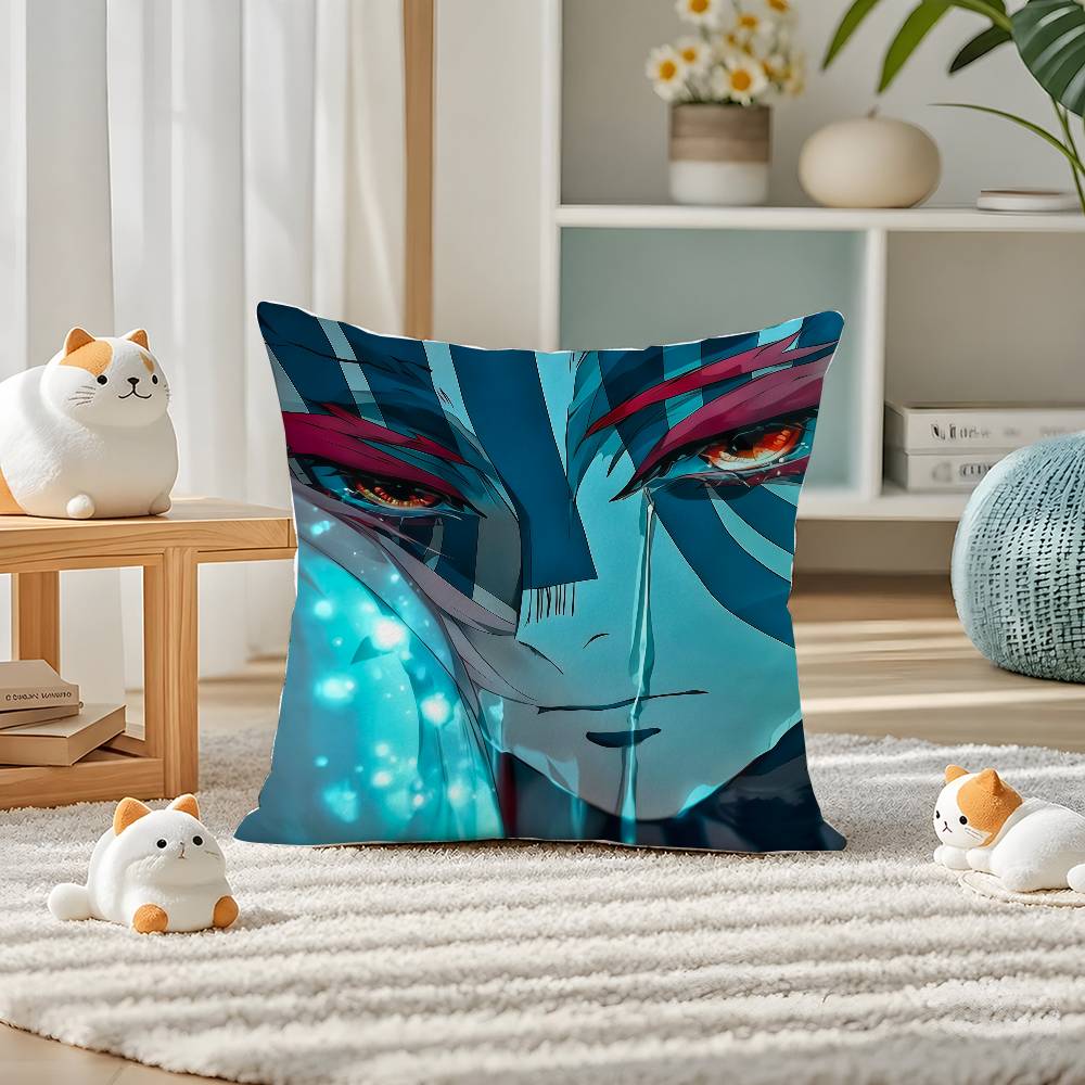 Demon Slayer Rui Spider Demon Anime Plush Pillow Cover Soft Short Plush Cushion Cover For Sofa Bedroom Home Decor Gift