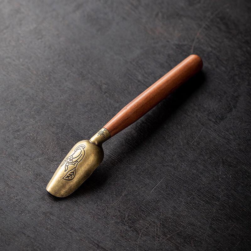 Wooden Long-Handled Tea Spoon and Scoop