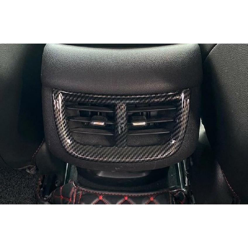 Rear Air Outlet Vent Cover Trim For Chevrolet Malibu 2016- ABS Carbon Fiber