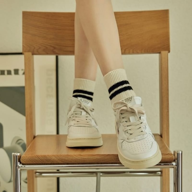 ENRICH Women's Heavyweight Quarter Socks - Low White (Black)