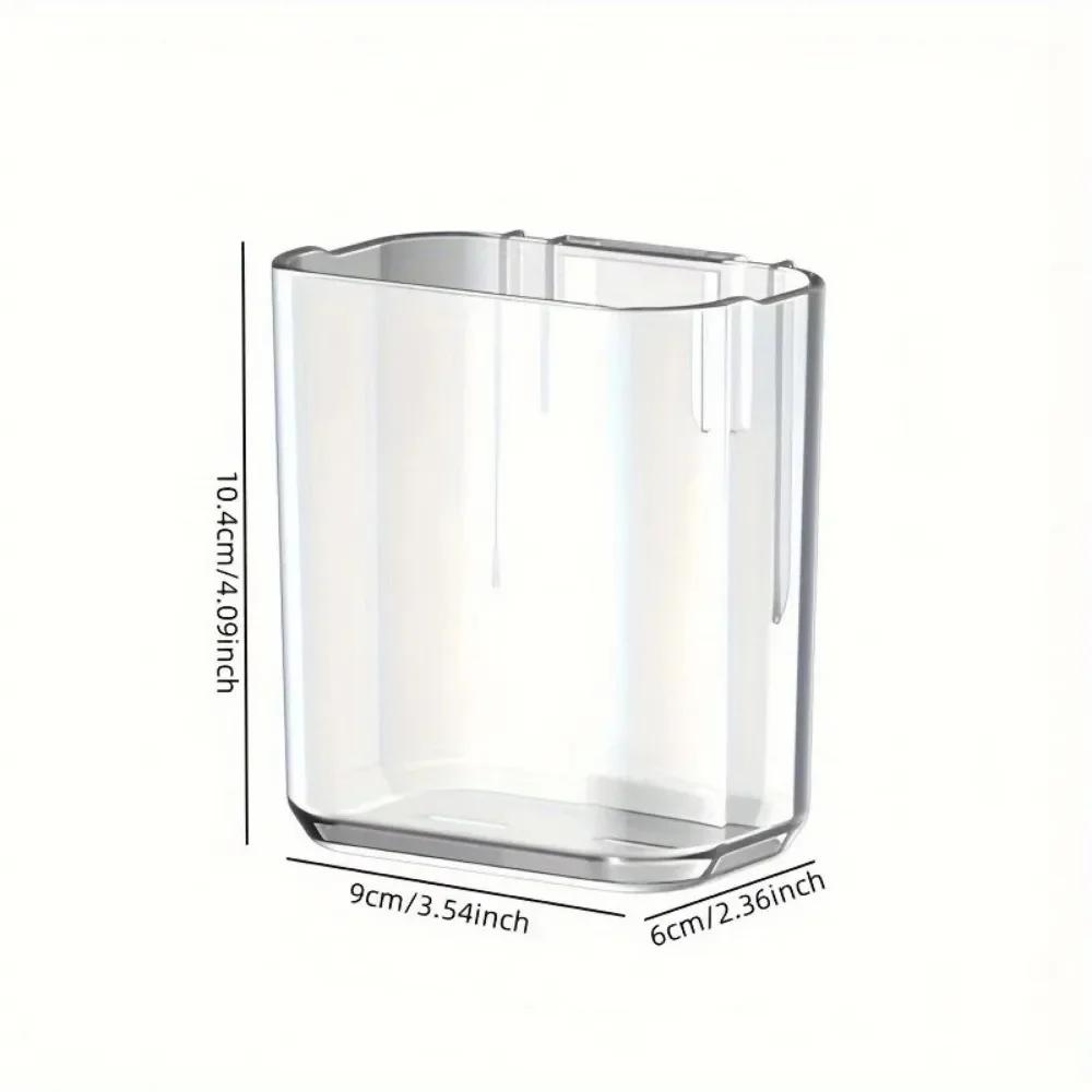 Portable Wall-Mounted Toothbrush Holders Self-Adhesive Small Storage Rack Detachable Toothbrush Cups For Home Bathroom Kitchen