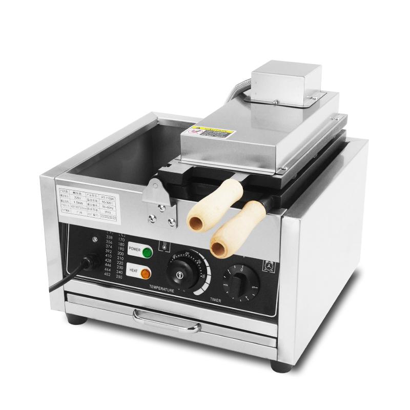 Elektrischer 3-teiliger Fischform-Waffelautomat Taiyaki Japanische Maschine für Acer Barquillos Fisch Edelstahl-Waffelautomat Gewerblich