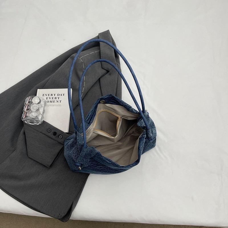 Denim Casual Shoulder Bags 2025 New Hundred Bags Women Armpit Tote Bag