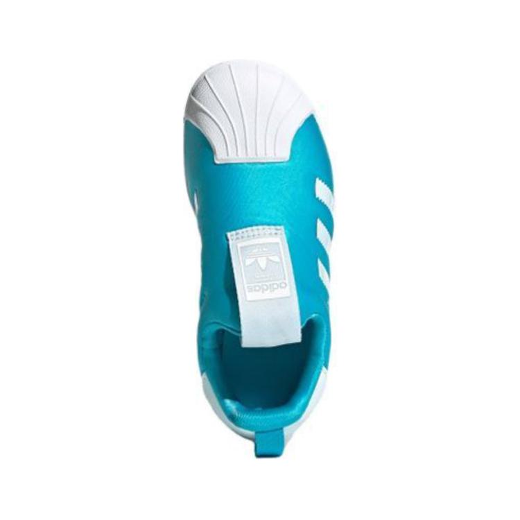 adidas Originals Superstar 360 Mesh Breathable Low Top Kids' Skateboarding Shoes Blue Children Aged 3 7 Years Old FV7225