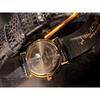 Used  (Rare) Bulova] Bulova quartz watch black/gold