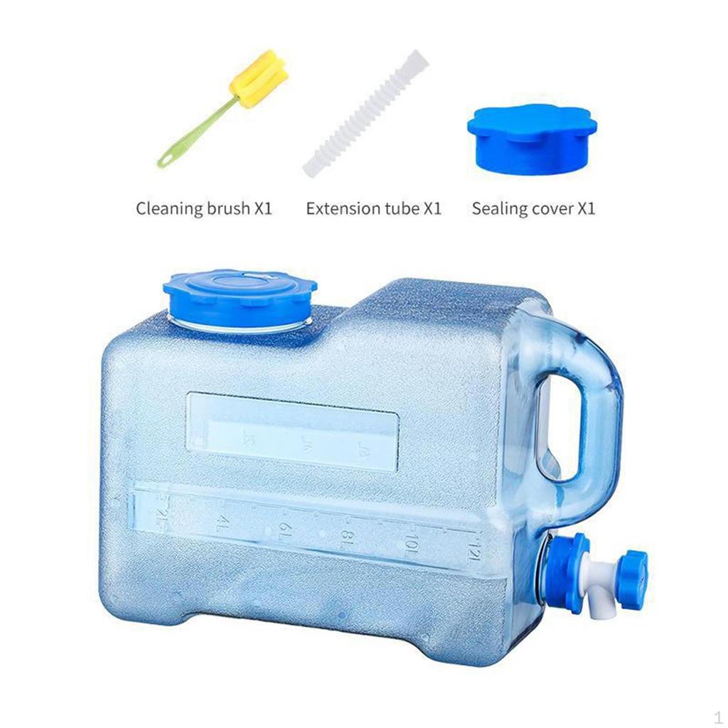 Camping Wasserbehälter Vorratskrug Groß mit Ersatzdeckel Träger Zapfhahn für