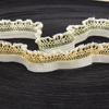 1.5cm Lace Ruffle Bath Puff & Headband Set with Elastic Webbing