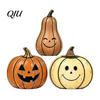 Desktop Holiday Party Ornament 3/4Pcs Vintage Wooden Pumpkin Decor, Rustic Fall Tabletop Centerpiece, Farmhouse Sturdy Thanksgiving Centerpieces