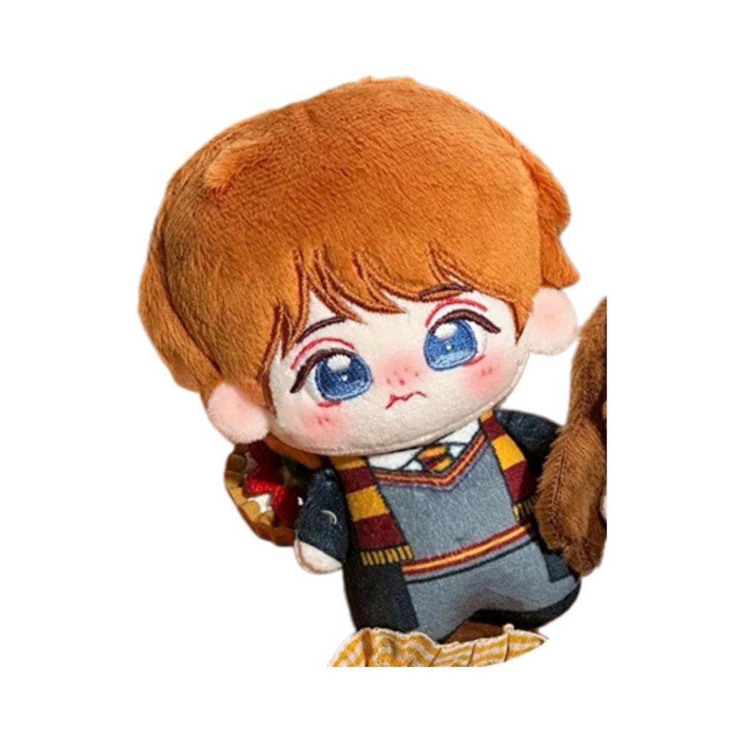 Anime 10cm Doll Ron Malfoy Hermione Plushies Stuffed Anime Bag Keychain Pendant Collect Plush Toy Gifts