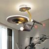 Kids Room Lights Boys Bedroom Light Ceiling Lights Creative Star Trek Spaceship Model Lights Boys Room Light