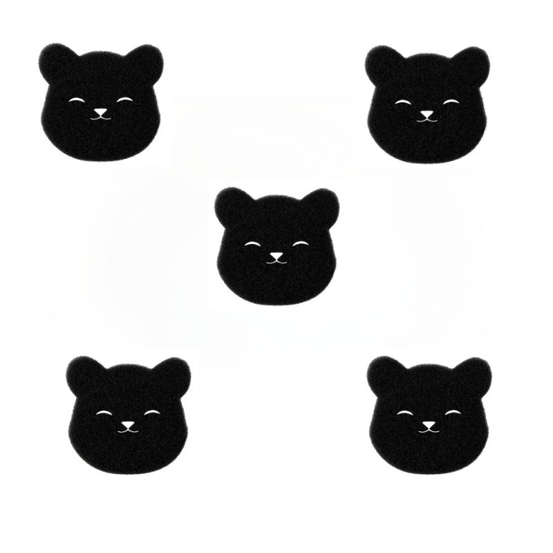 1-20PCS Pet Hair Remover Bear Shape Laundry Ball Washing Machine Lint Catcher Reusable Clothes Sofa Cat Dog Hair Cleaning Sponge