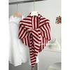 % All-wool large shawl women's winter concave shape warm shoulder pads scarf knitted triangular scarf