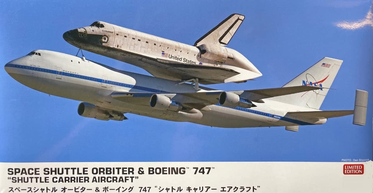 

Hasegawa Space Shuttle Orbiter Boeing 747 Shuttle Carrier Aircraft Plastic Model Kit 10844 1/200 &