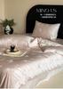 Light Luxury 60 Orchid Essence Tencel Jacquard Lyocell Four Piece Set [Xianbenna/White Tea]