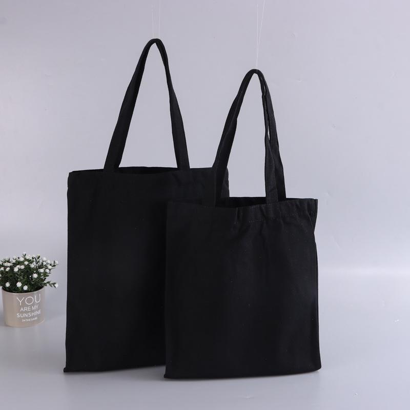 Customized DIY Hand-Painted Canvas Tote Bag for Students - Single Color, Handheld & Shoulder Carry