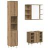 Vidaxl 3-Piece Bathroom Furniture Set, Artisan Oak