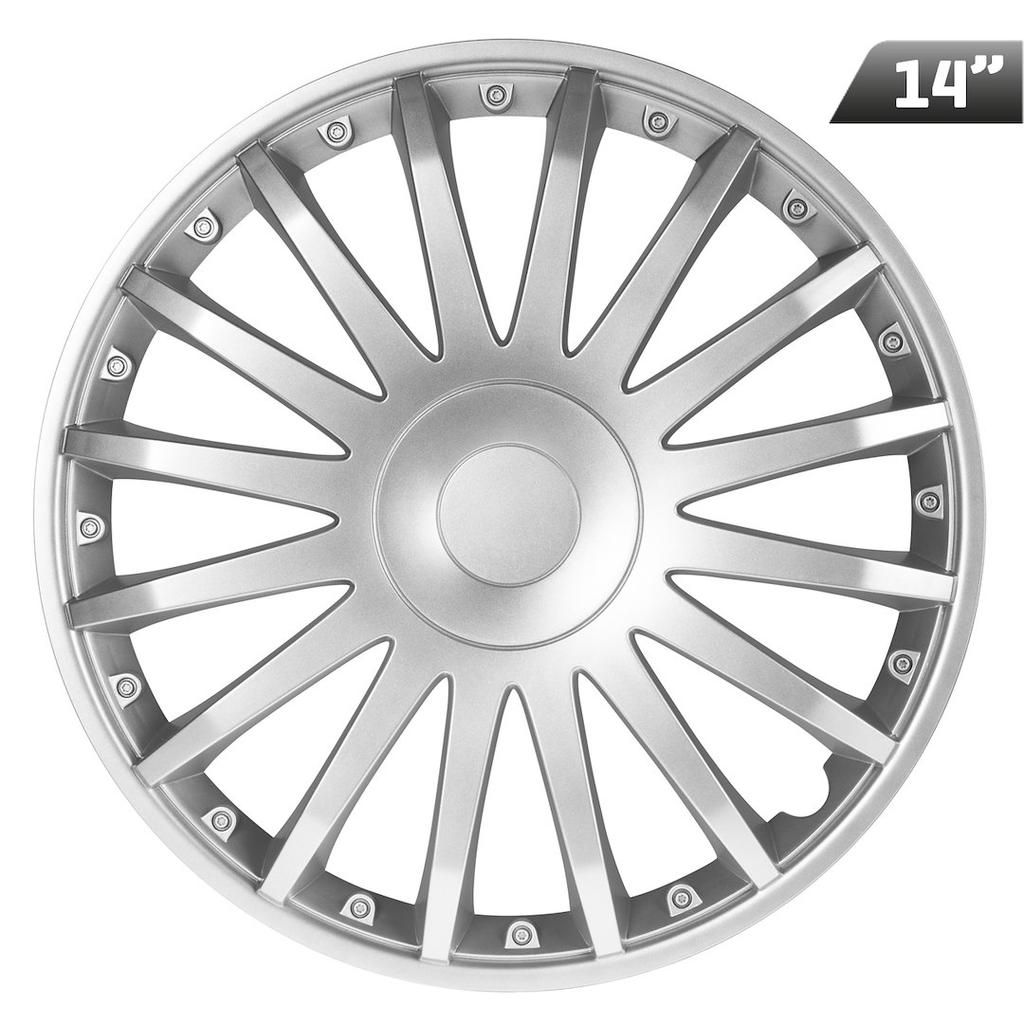 Kołpaki Crystal silver 14", 4 szt.