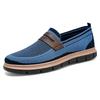 Shoes men's flying woven breathable and non-smelly feet single shoes large size men's shoes casual shoes one pedal men's shoes dad shoes