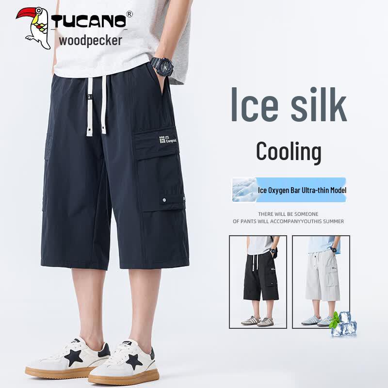 Tucano Men's Ice Silk Quick-Dry Capri Pants