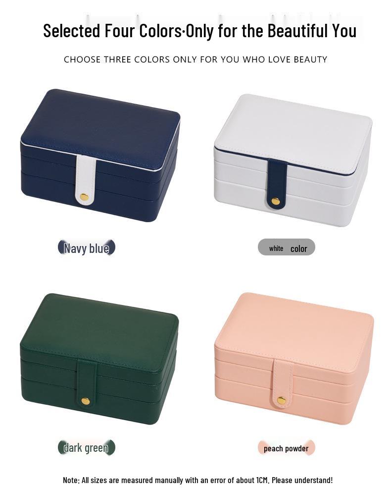 Creative Multi-Layer PU Leather Jewelry Storage Organizer