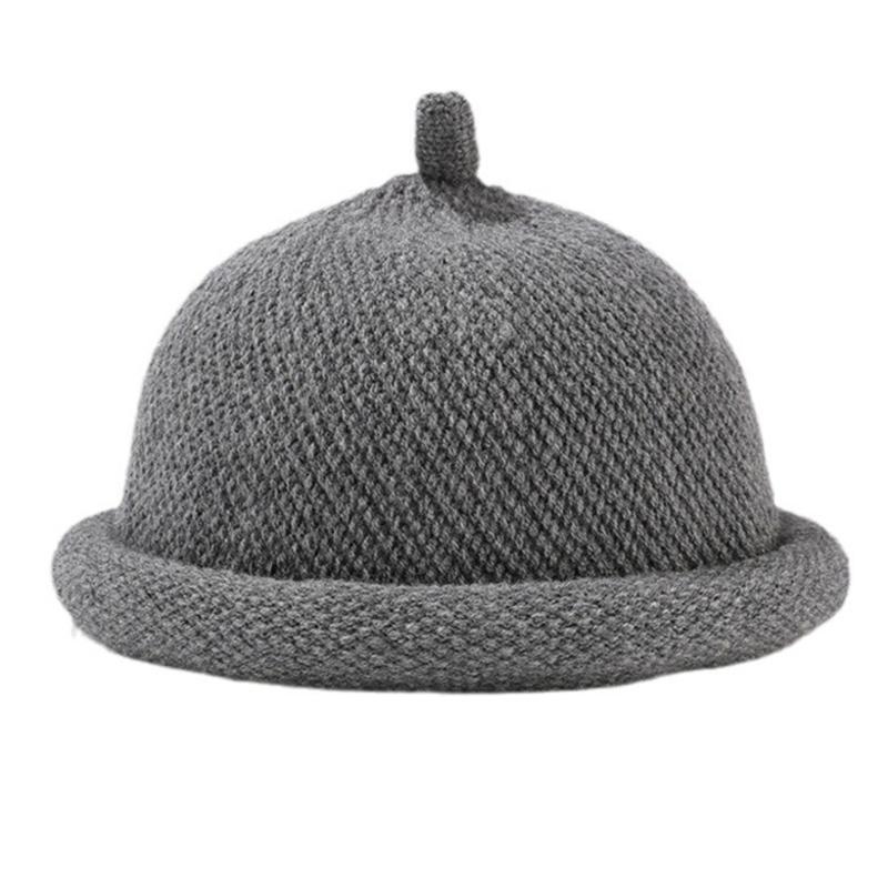 

Japanese Beanies Hat for Various Head Size Winter Autumn Thickened Pullover Hat for Casual Travel Street Wear Domed Hat сірий колір