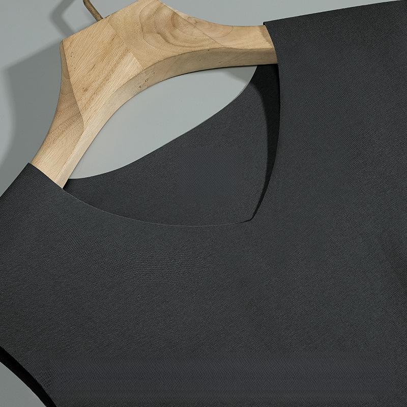 Men'S Pure Cotton Vest Seamless Sports Cotton Underwear Wide-Shoulder Spring/Summer Base Layer Tank Top For Men