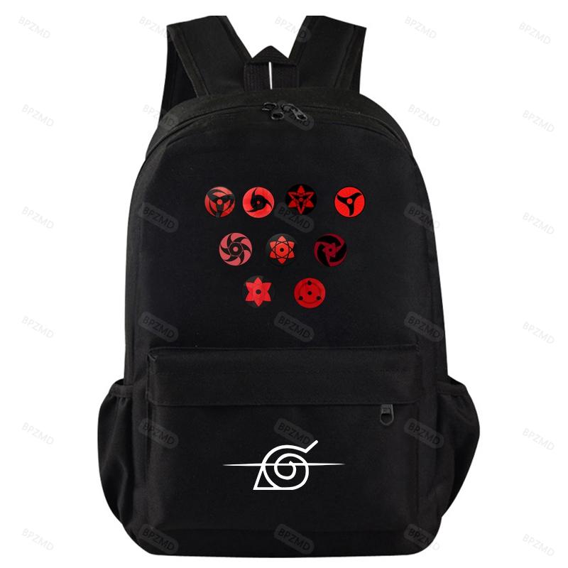 Anime Backpack School Backpacks for Teenagers Akatsuki Itachi Sharingan Cosplay Boys Girls Laptop Bags Travel Rucksack