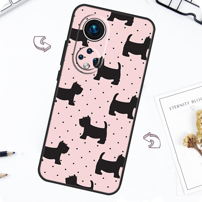 Scottish Terrier Pattern Case For Honor Magic 7 5 6 Pro Honor 200 Pro X9b X9a X8b X8a X8 X9 X9c 50 70 90 Lite Cover
