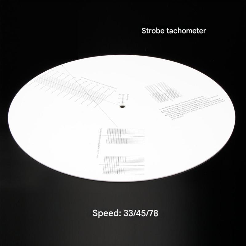 Stroboscope Disc For Accurate Turntable Speed Measurement Acrylic Construction Calibration Distance Gauge