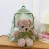 Cute student backpack leisure sports  new plush toy backpack fashion trend large capacity travel backpack school bag