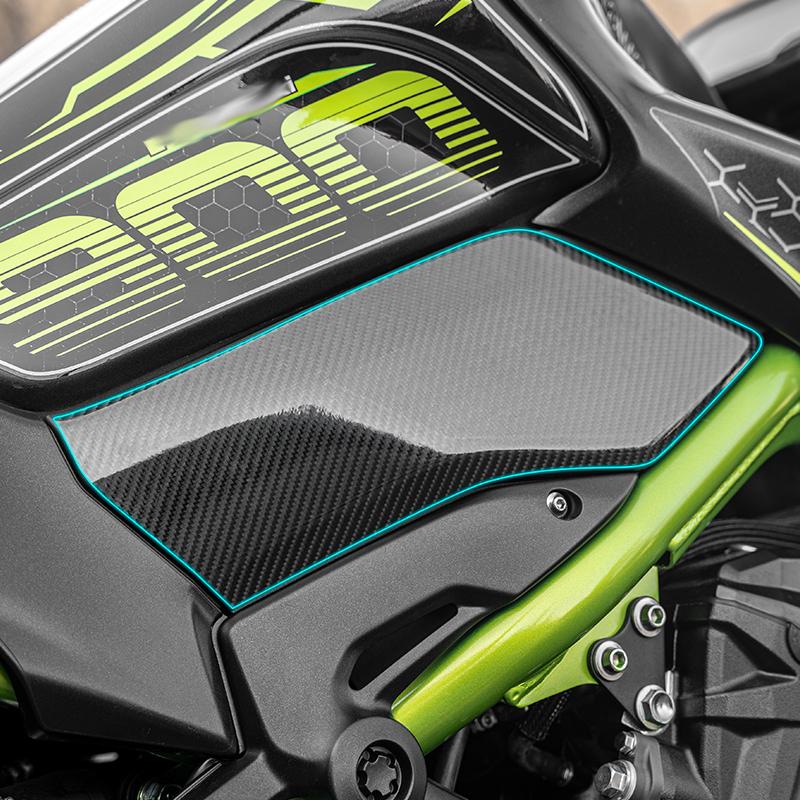For Kawasaki Z900 Carbon Fiber Body Graphic Decals Waterproof Anti-Scratch Protective Stickers Motorcycle Accessories