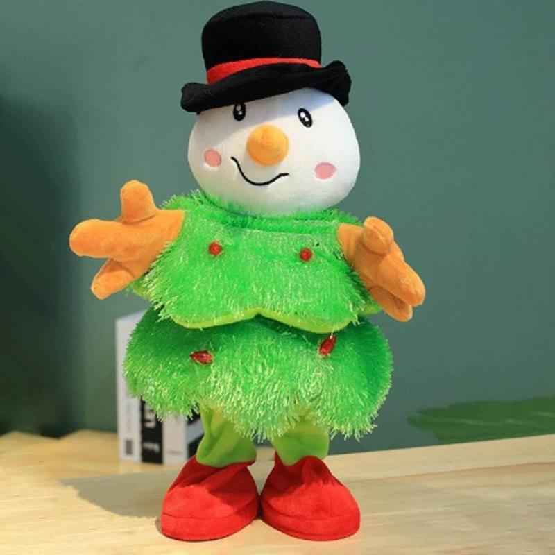 Dancing Christmas Tree Singing Xmas Tree Electronic Plush Toy Musical Doll Kids Gift Home Ornament Toddler Birthday Gift